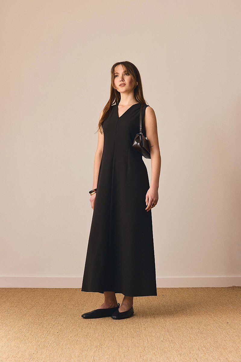 V Yaka Klasik Jile Kahverengi - 2