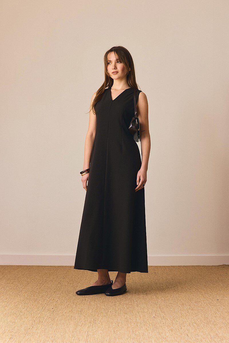 V Yaka Klasik Jile Kahverengi - 4