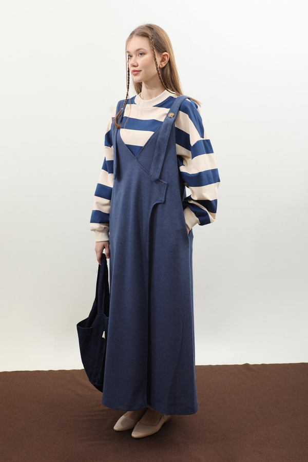 V Yaka Kruvaze Jile İndigo - 5