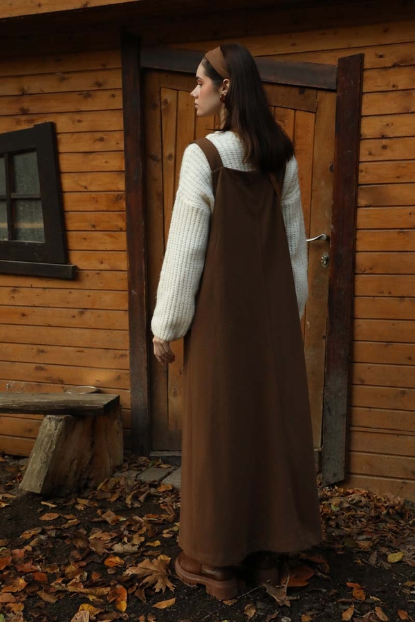 V Yaka Kruvaze Jile Kahverengi - 9