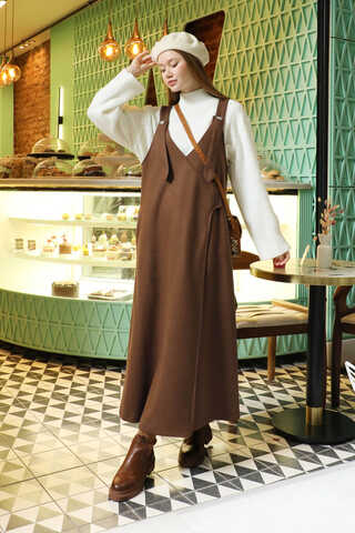 V Yaka Kruvaze Jile Kahverengi - 1