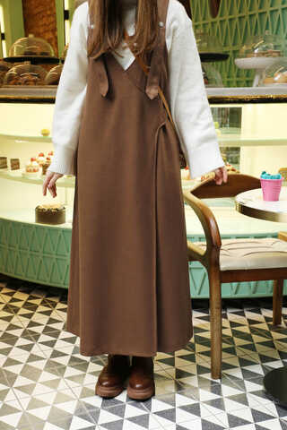 V Yaka Kruvaze Jile Kahverengi - 3