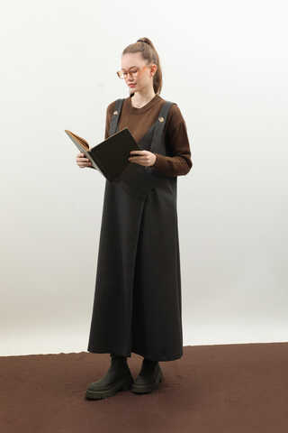 V Yaka Kruvaze Jile Koyu Yeşil - 2