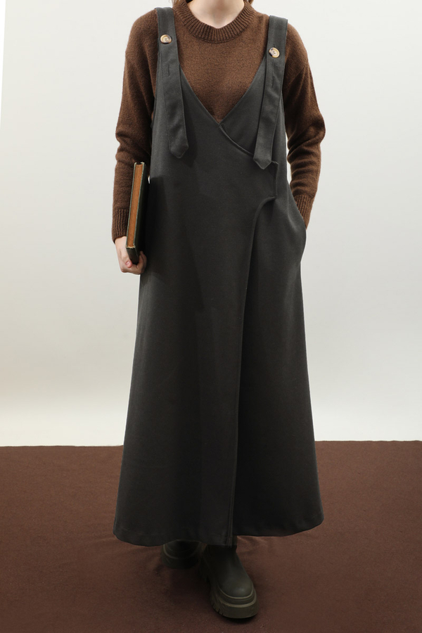 V Yaka Kruvaze Jile Koyu Yeşil - 5