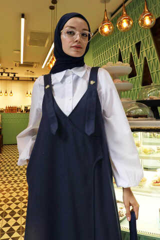 V Yaka Kruvaze Jile Lacivert - 3