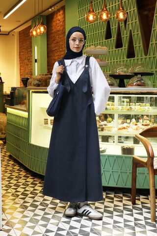 V Yaka Kruvaze Jile Lacivert - 1