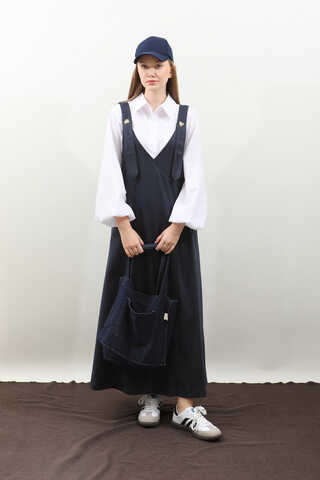 V Yaka Kruvaze Jile Lacivert - 6