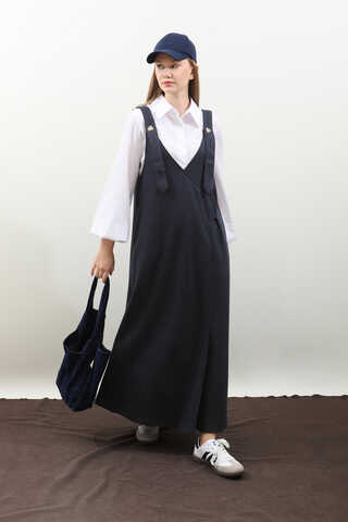 V Yaka Kruvaze Jile Lacivert - 2