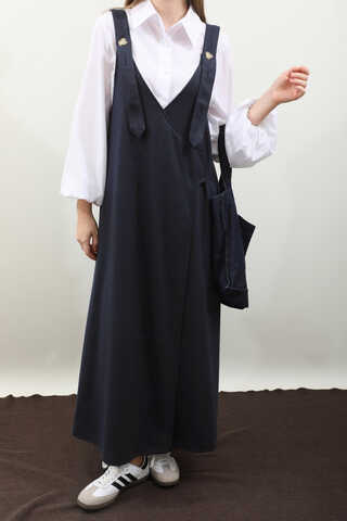 V Yaka Kruvaze Jile Lacivert - 8