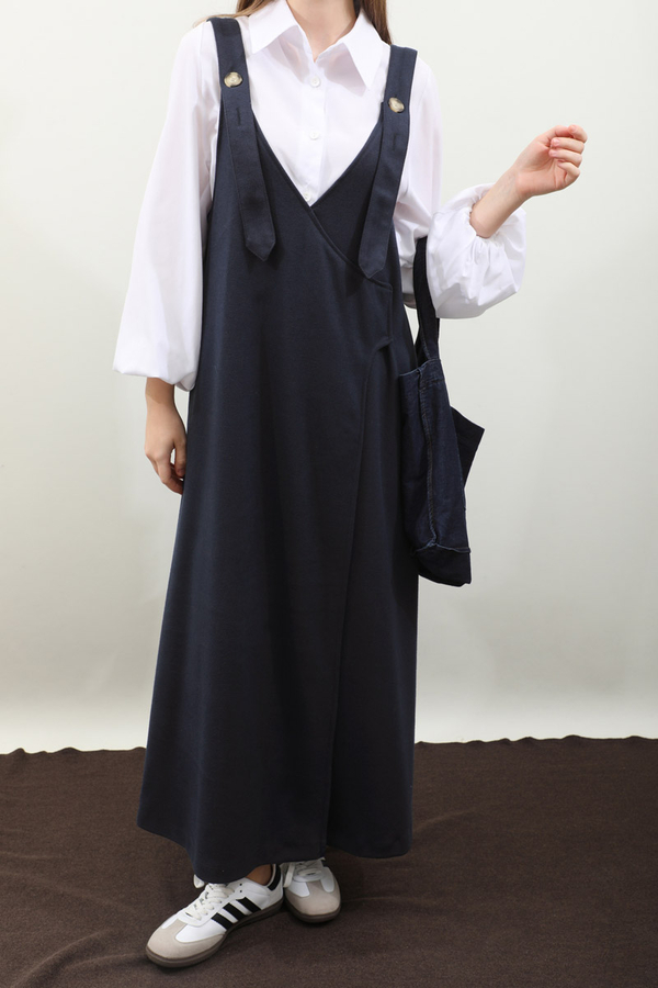 V Yaka Kruvaze Jile Lacivert - 8