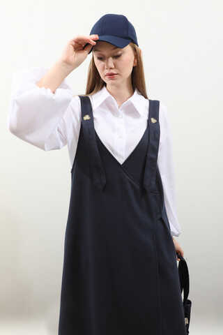 V Yaka Kruvaze Jile Lacivert - 10