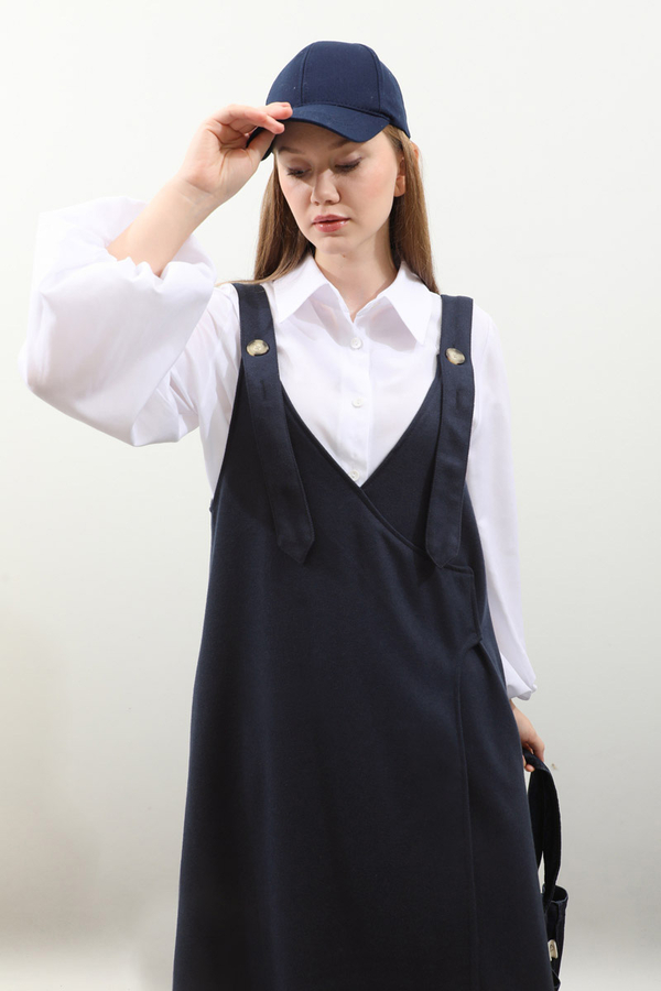 V Yaka Kruvaze Jile Lacivert - 10