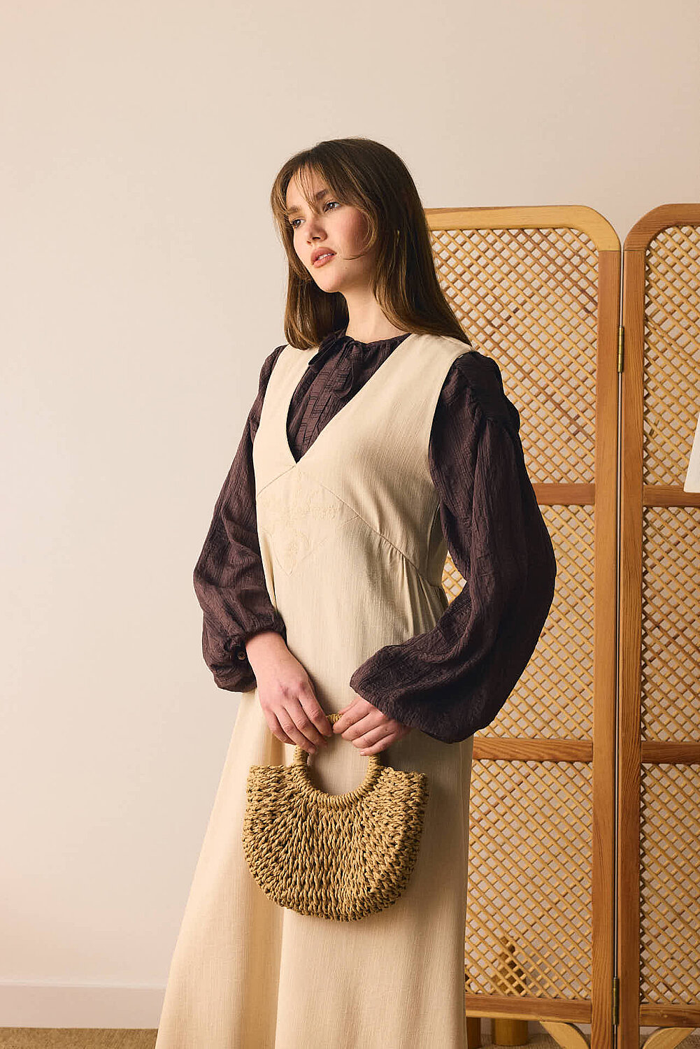 V Yaka Nakışlı Jile Taş 