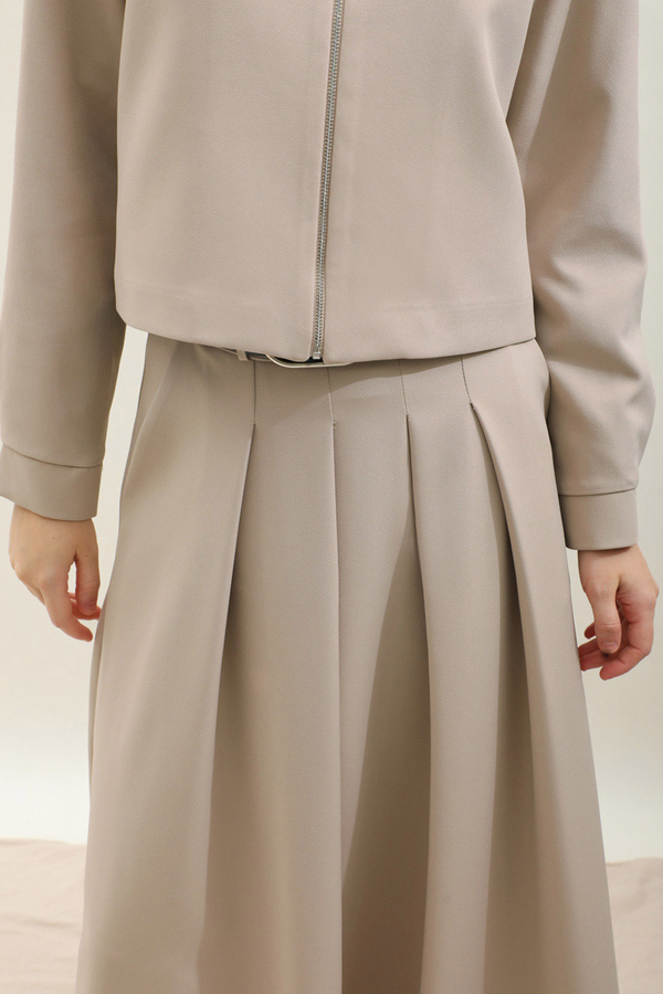 Vatkalı Ceket Etek Takım Taş - 8