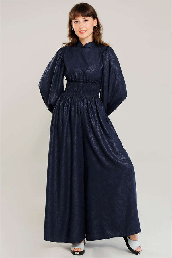 Vera Jumpsuit Navy Blue - 1