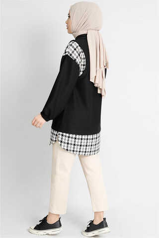 Vest Detailed Shirt Black - 3