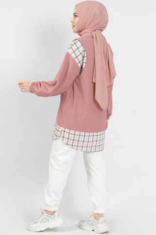 Vest Detailed Shirt Powder - 4