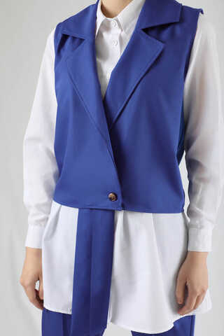 Vest Shirt Suit Indıgo - 4
