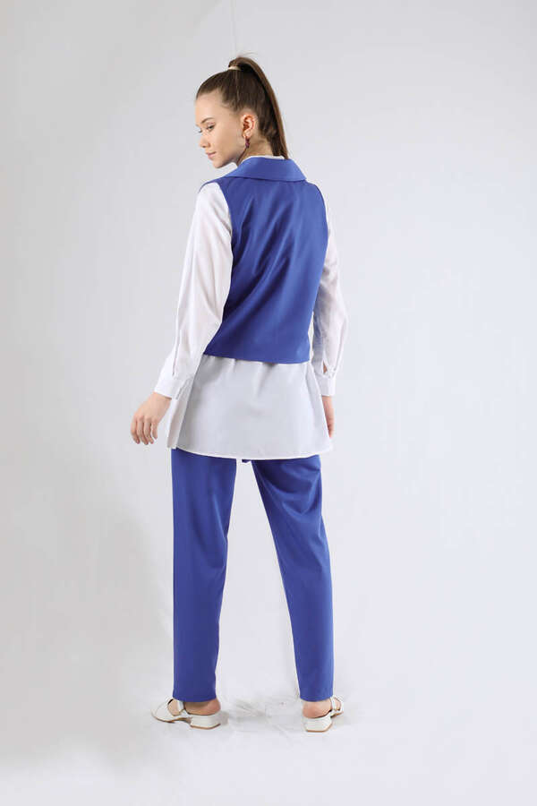 Vest Shirt Suit Indıgo - 5