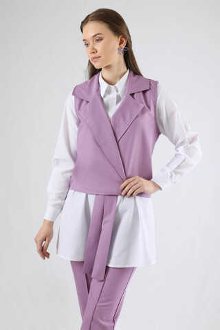 Vest Shirt Suit Lilac - 2