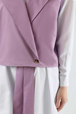 Vest Shirt Suit Lilac - 4