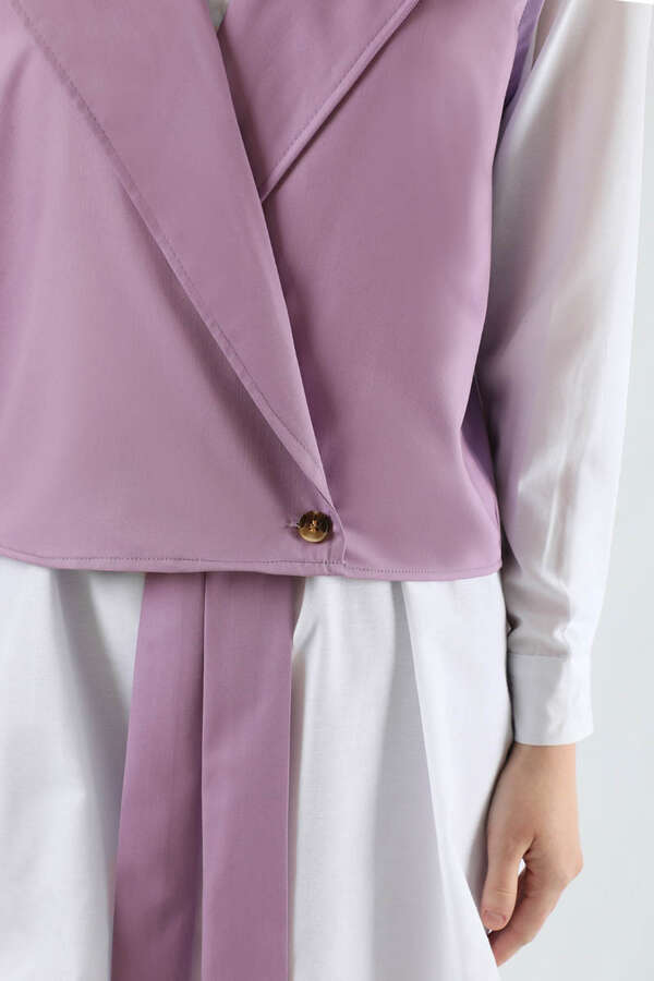 Vest Shirt Suit Lilac - 4