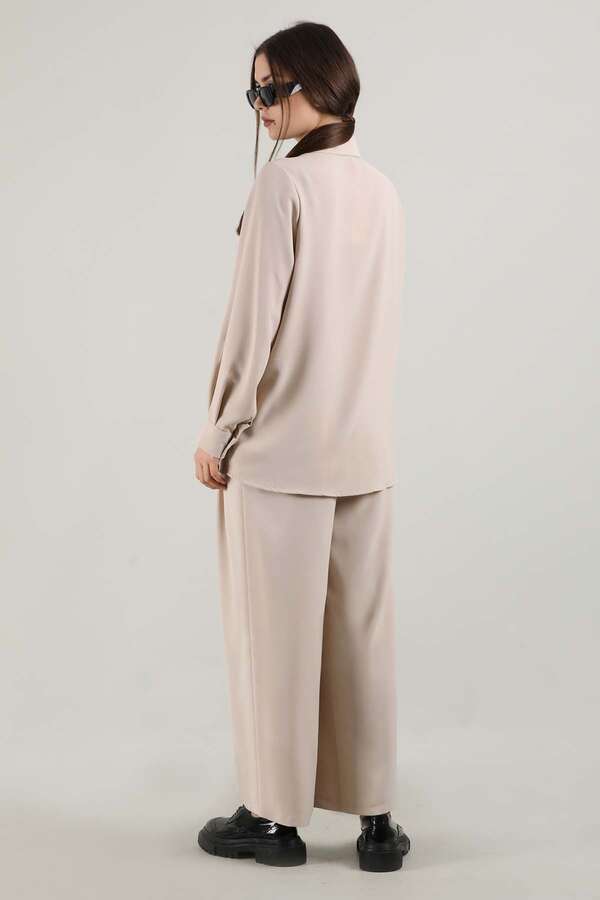 Vest Style Suit Cream - 5