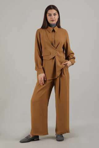 Vest Style Suit Tan - 1