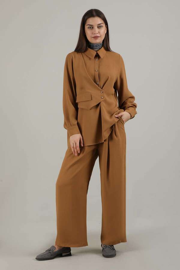 Vest Style Suit Tan - 1