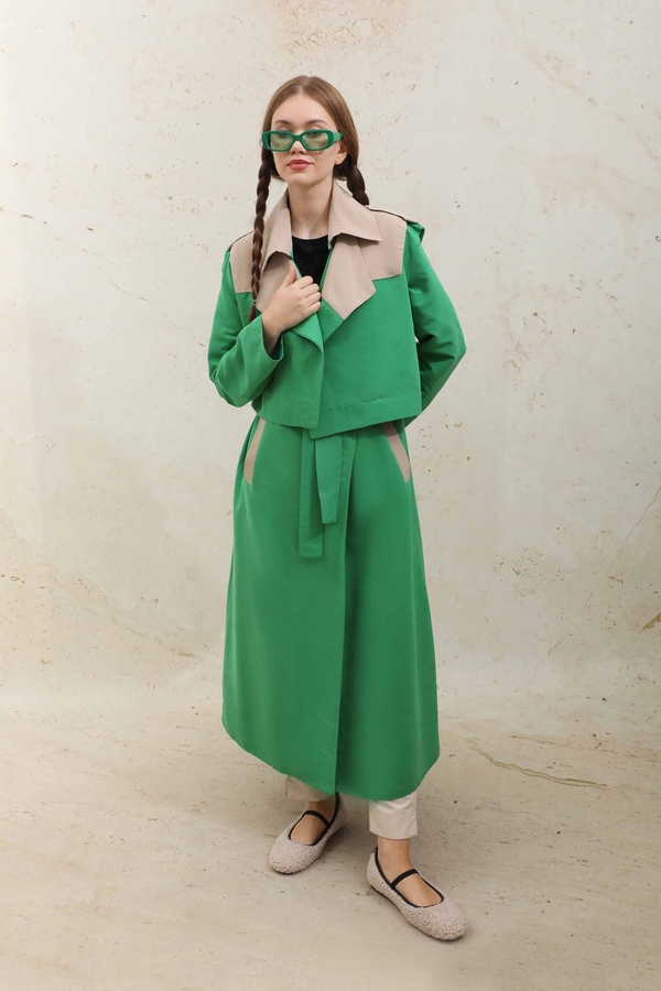 Vest Trench Green - 8