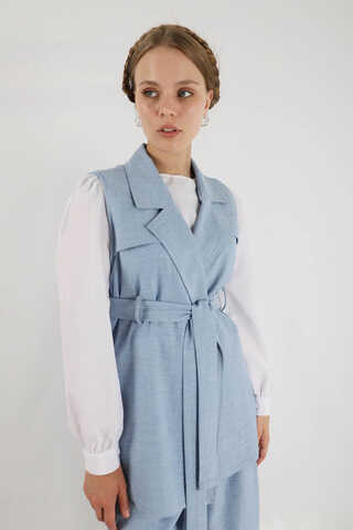 Vest Triple Suit Baby Blue - 4
