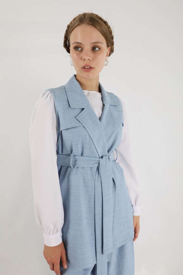 Vest Triple Suit Baby Blue - 4