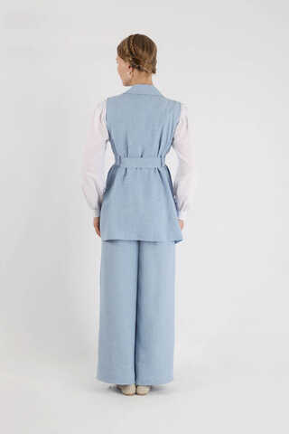 Vest Triple Suit Baby Blue - 5