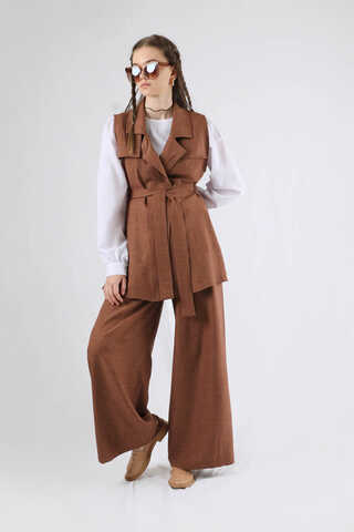 Vest Triple Suit Brown - 1