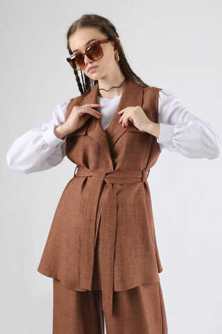 Vest Triple Suit Brown - 2