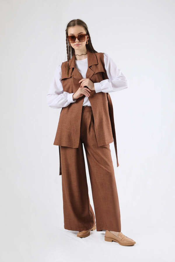 Vest Triple Suit Brown - 3
