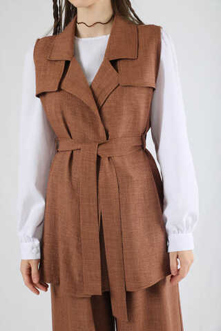 Vest Triple Suit Brown - 4