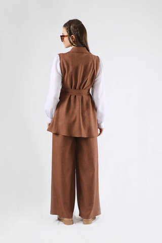 Vest Triple Suit Brown - 5