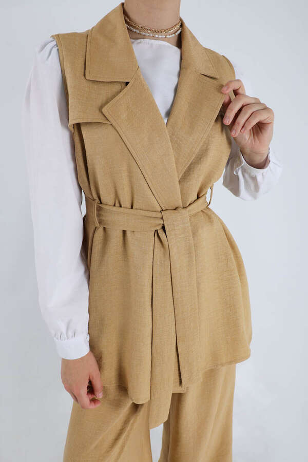 Vest Triple Suit Camel - 2