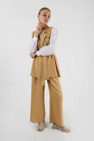 Vest Triple Suit Camel - 3