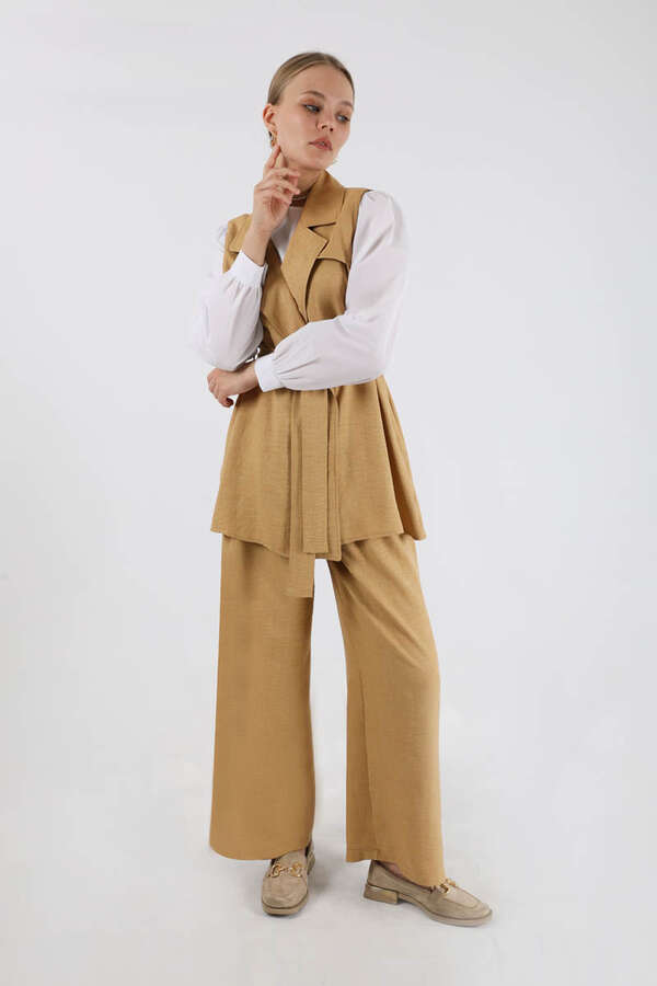 Vest Triple Suit Camel - 3