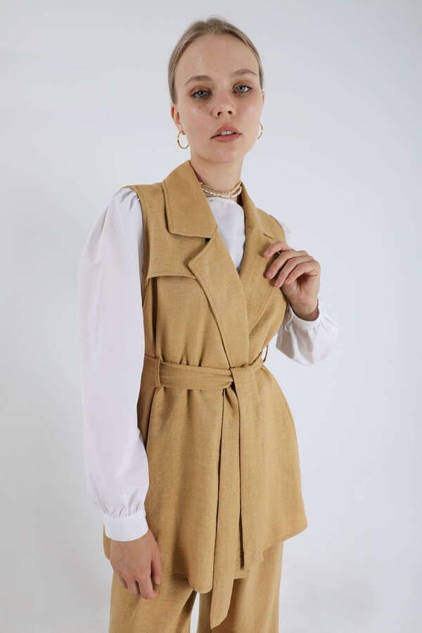 Vest Triple Suit Camel - 4