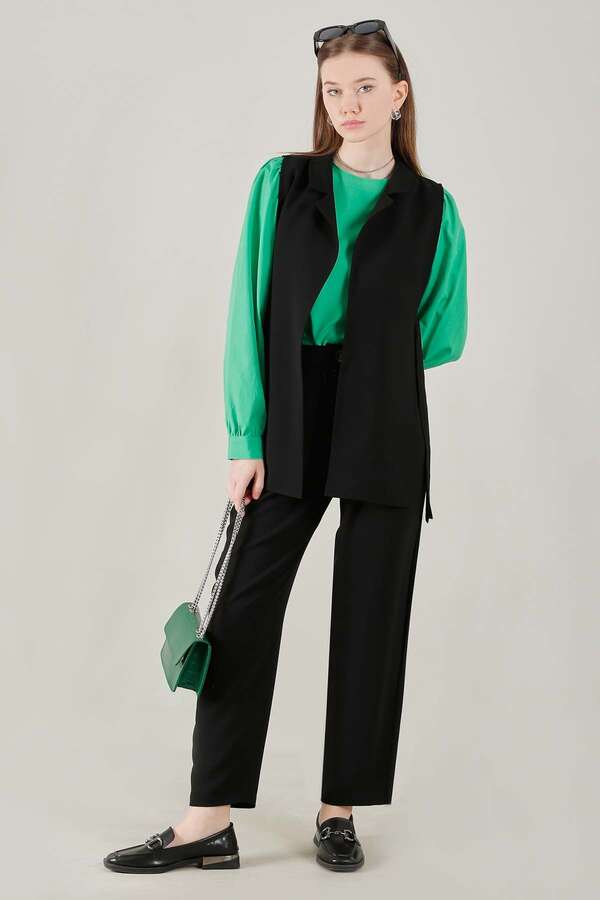 Vest Tunic Suit Black - 2