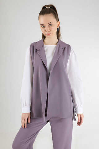 Vest Tunic Suit Dark Lilac - 2