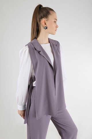 Vest Tunic Suit Dark Lilac - 4