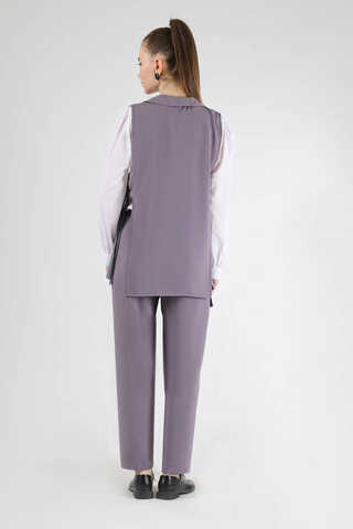 Vest Tunic Suit Dark Lilac - 5