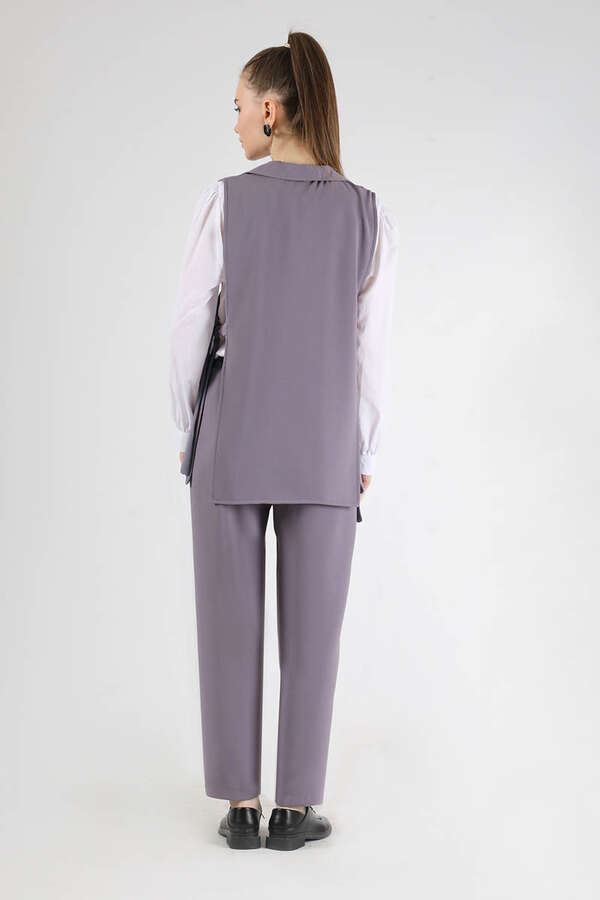 Vest Tunic Suit Dark Lilac - 5
