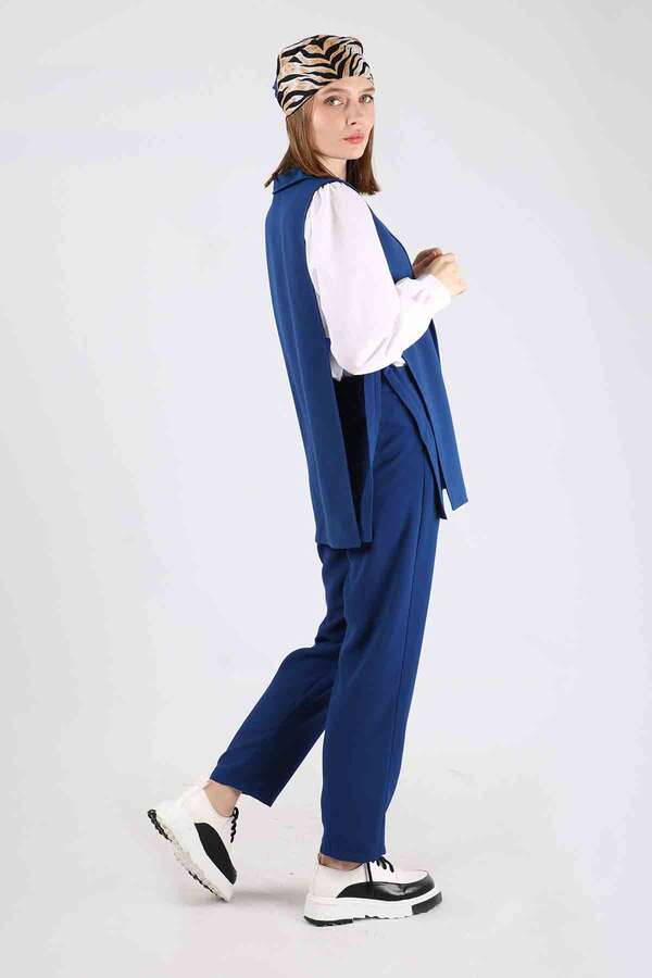 Vest Tunic Suit İndigo - 5
