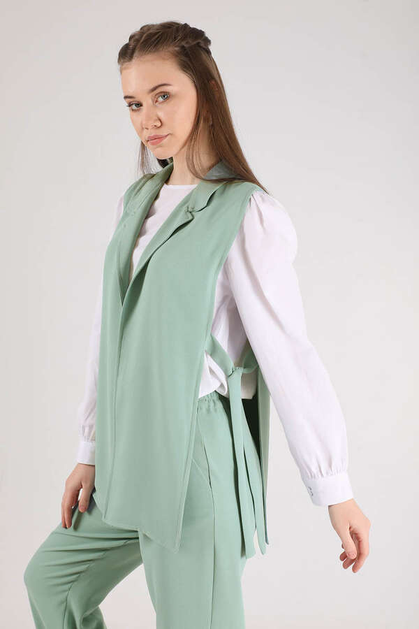 Vest Tunic Suit Mınt White - 2
