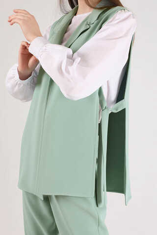 Vest Tunic Suit Mınt White - 3